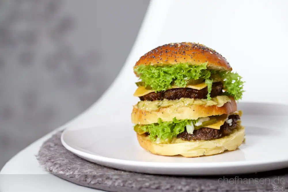 Burger, Big Mac, fast food, homemade, varoma, Thermomix, TM31